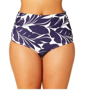 NWT Anne Cole Convertible bottoms Navy Print